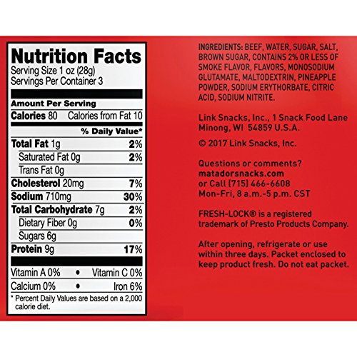Matador Original Beef Jerky, 3 Ounce