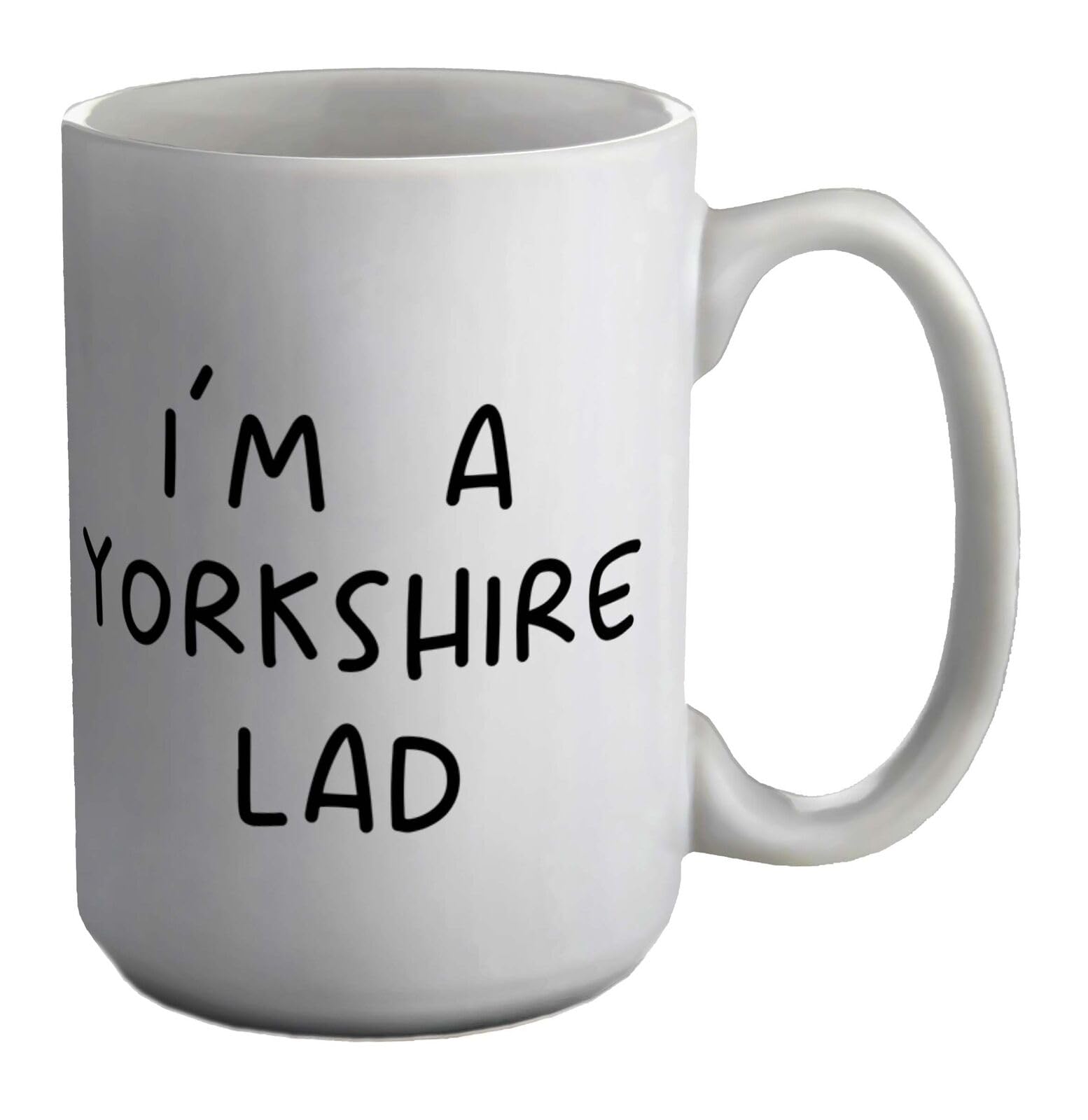 MUGSVILLA Yorkshire Day Mug I'm a Yorkshire Lad 11oz Large Cup Gift Printed Coffee and Tea Ceramic Mug- 11OZ Ceramic Coffee Mug 2052