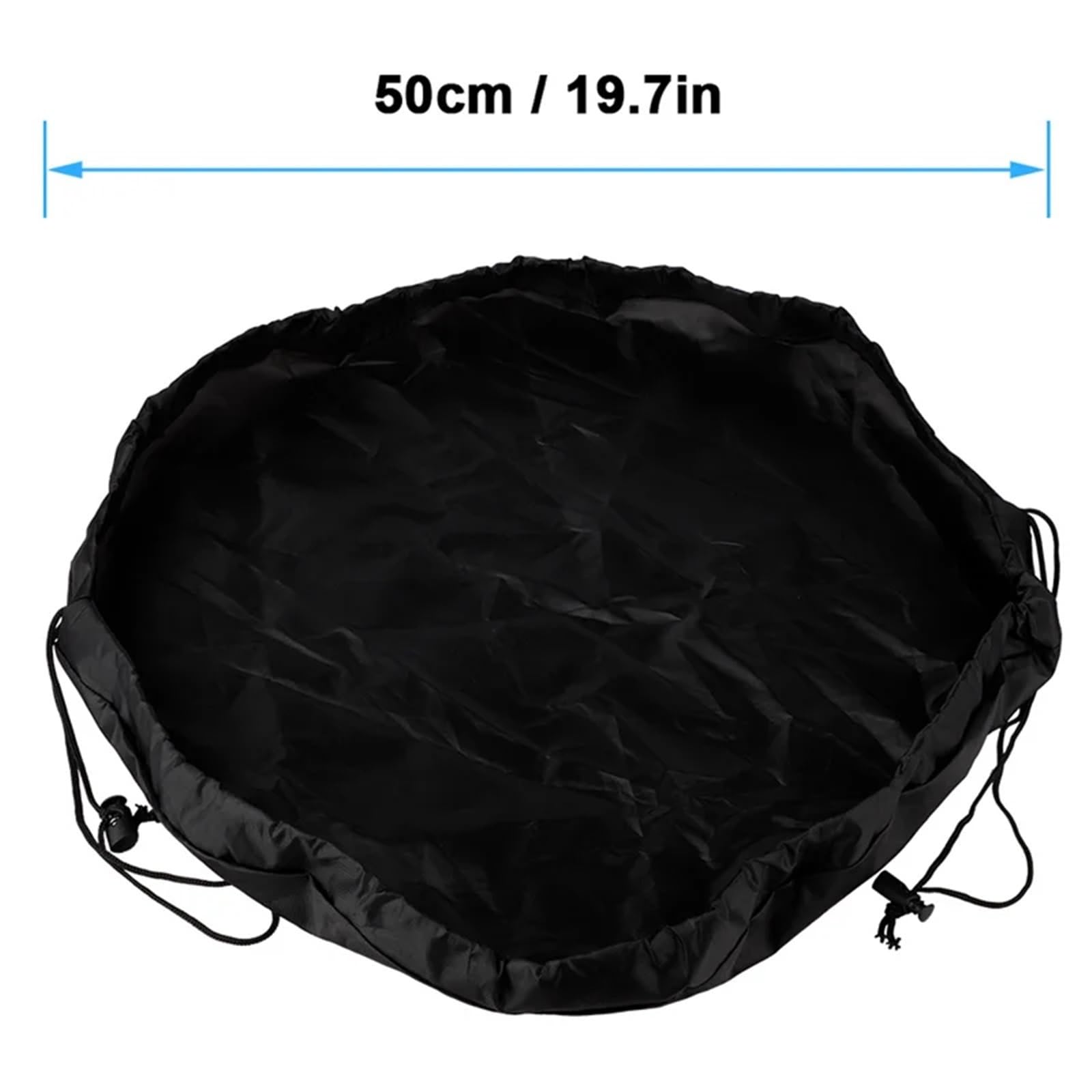 Przenośna mata do przebierania się w kombinezonie Mata do przewijania kombinezonu do pływania i surfingu, czarna 50 cm