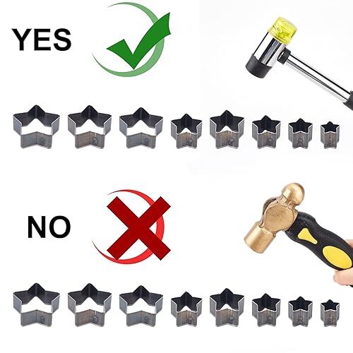 Miniatura 5 de SUPERDANT Cortador de troquel de cuero de acero de alto carbono, herramienta de perforación hueca, molde de corte, juego de troqueles de perforación