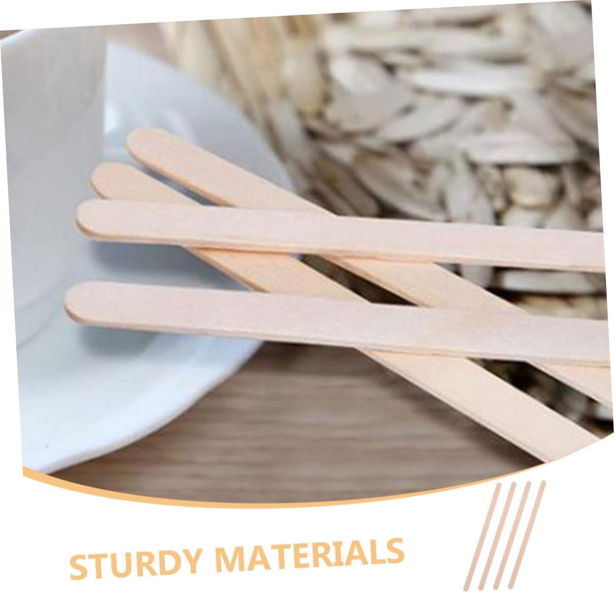Vaguelly 500pcs Wood Coffee Stirring Sticks Disposable Mixing Stirrers for Drinks Sturdy Design for Coffee Tea Hot and More Safe for Home Office Use