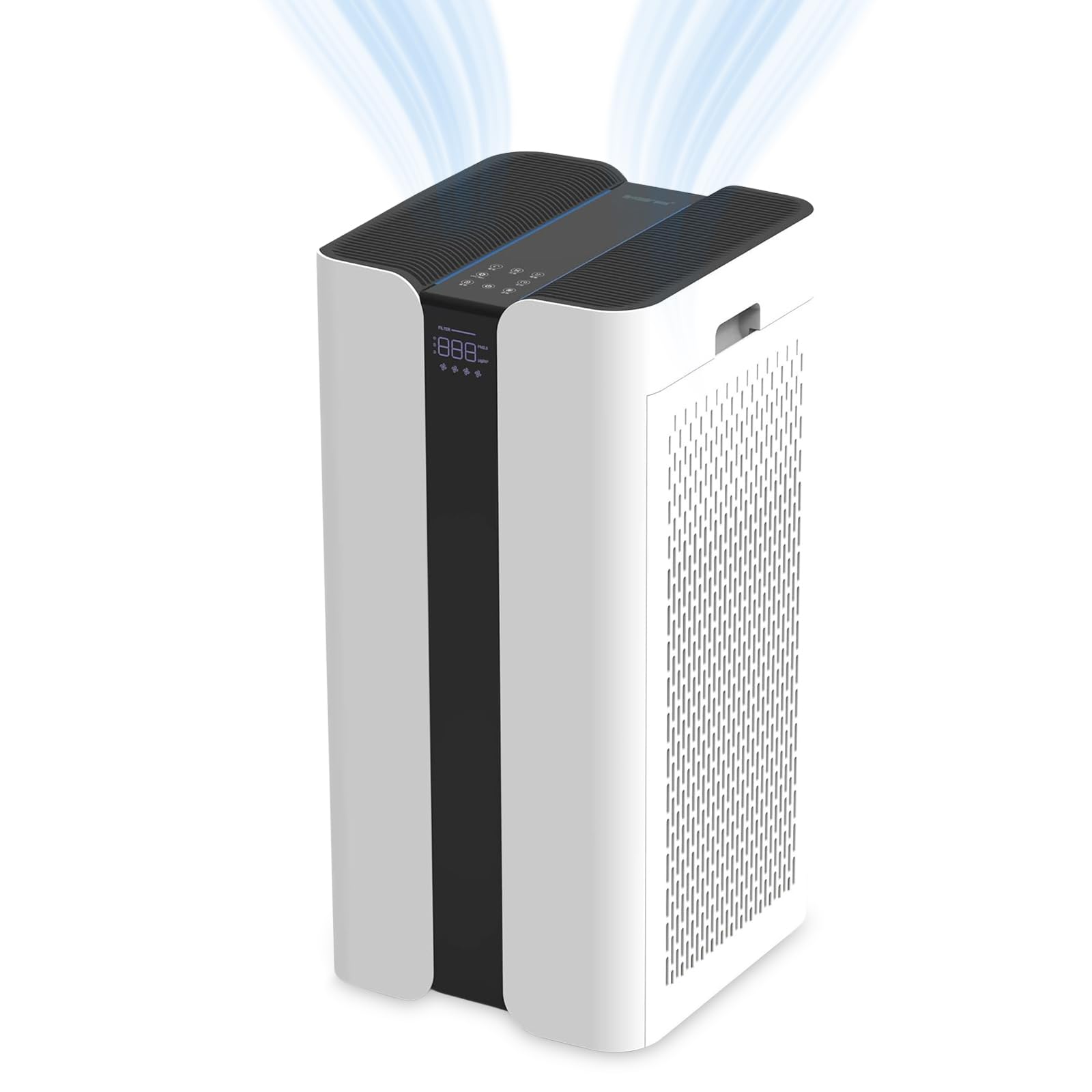 MOUNTO 600cfm Large Air Purifier for Whole Home, Pet Hair Purifier with HEPA Filter, Covers 3000sqft, Remove 99.97% Smoke, Pollen, VOCs - Commercial Air Cleaner for Office, Classroom, Large Room