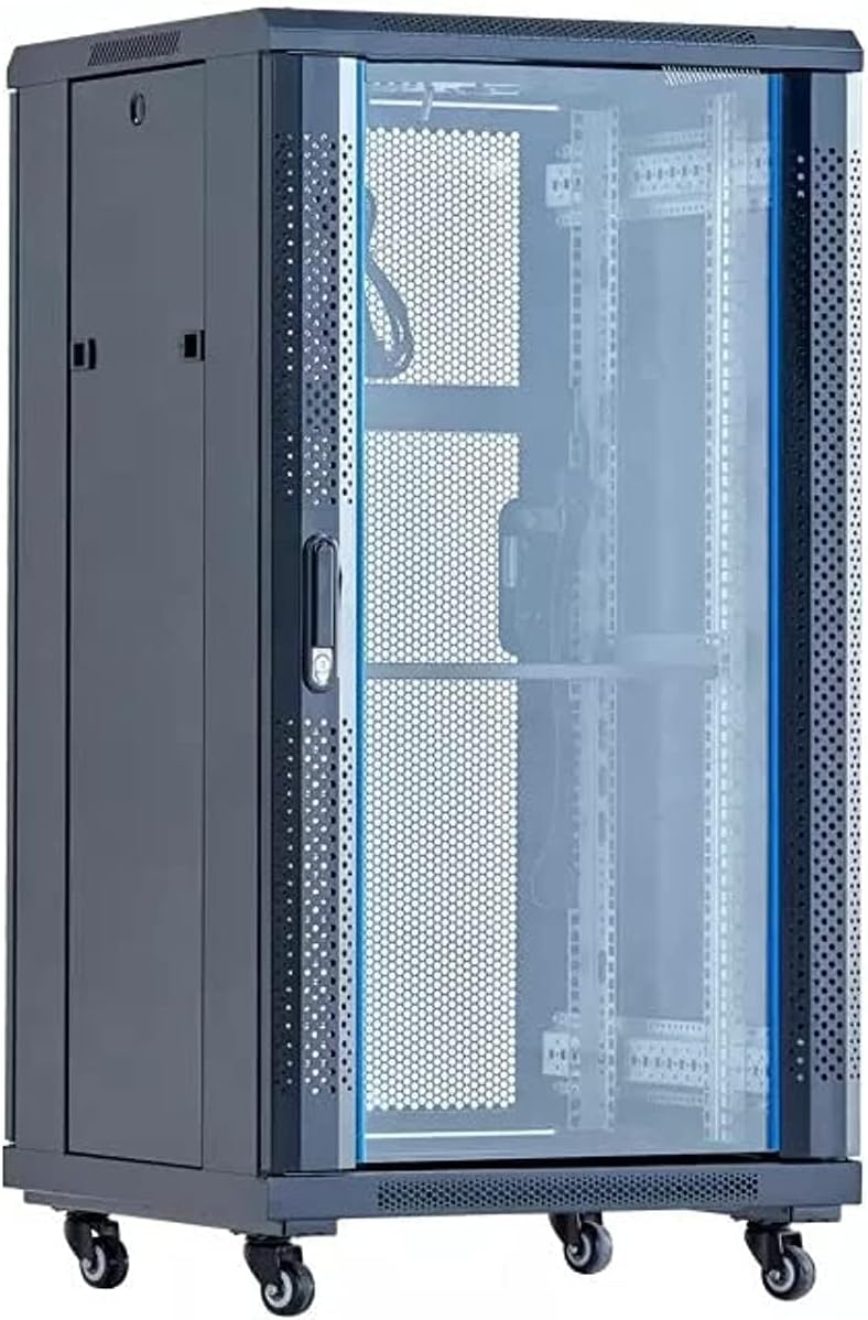 XForm Floor Stand Cabinet Server Rack 600mm W x 600mm D x 1000mm H 18U come with 1 Shelf + 2 Fan