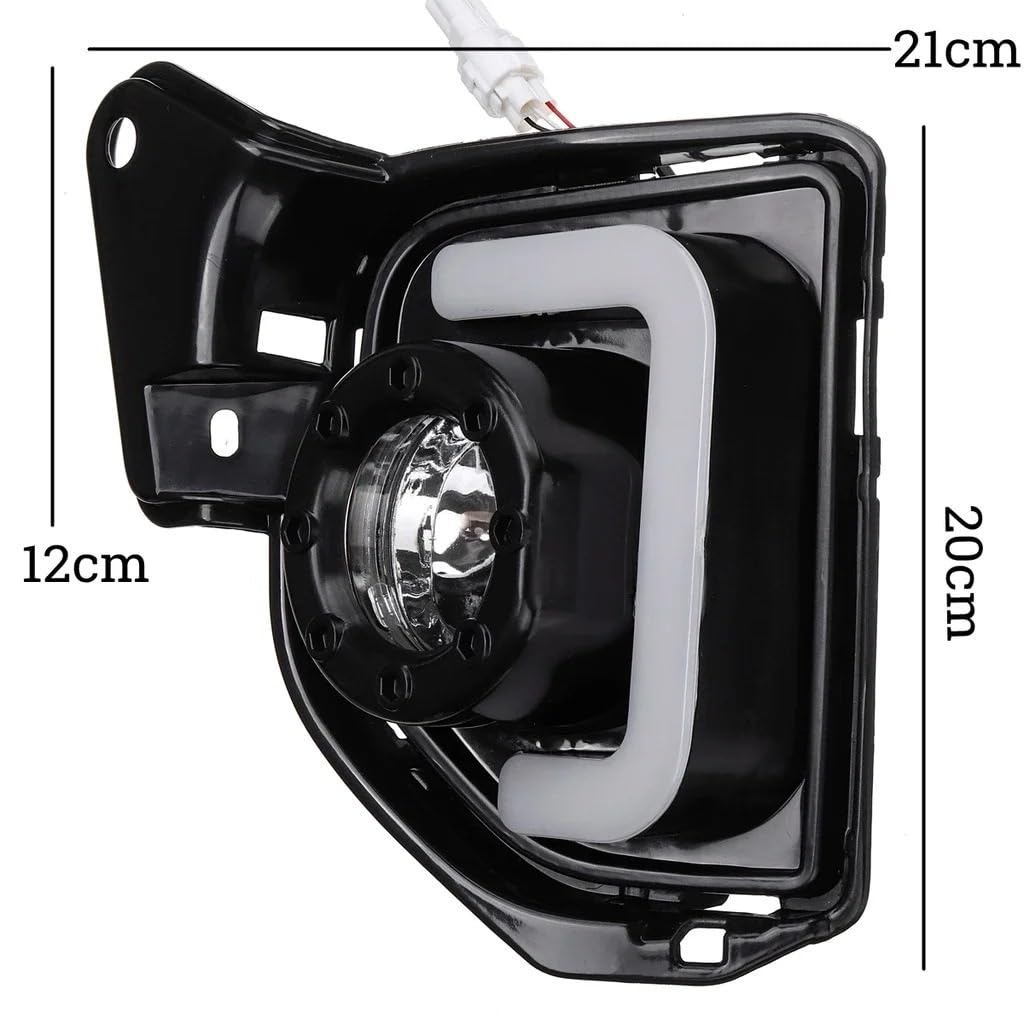 Antiniebla Para Toyota Para Hiace 2014-2018 Conjunto Faros Antiniebla Luces Diurnas LED DRL Izquierda Y Derecha Con Bombillas H11 6000 K ~ 6700