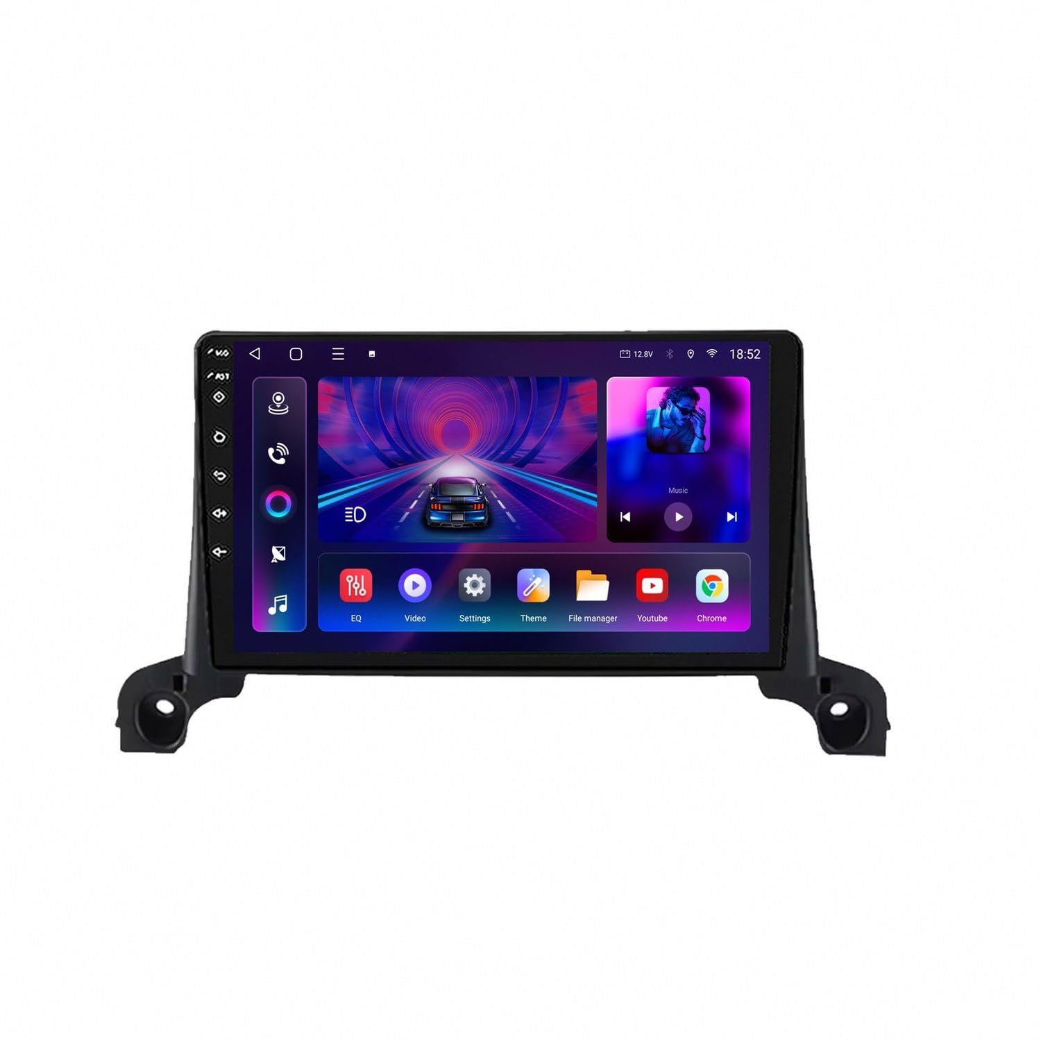 Pantalla de coche con Android Auto para Peugeot 4008 2017-2019 8