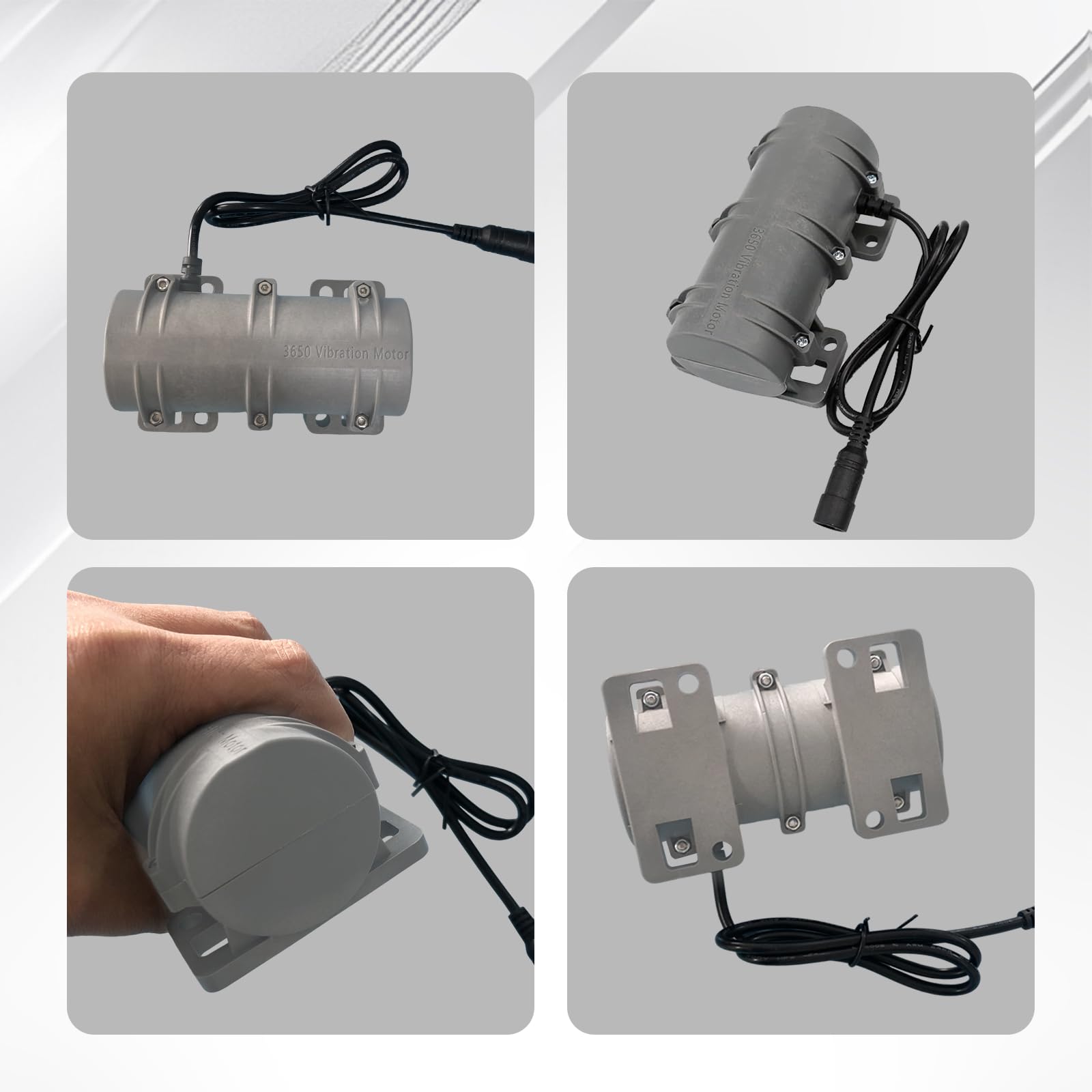 Motore a Vibrazione Forte DC 24V, Motore a Vibrazione a Velocità Rotante per Industria Plastica 3000rpm Motore Vibrante a Velocità Rotante per Sedia da Massaggio, Strumenti Medici