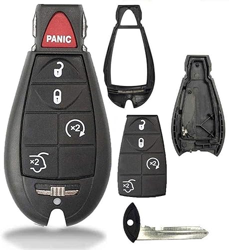 1 nuevo llavero Fobik de 5 botones de arranque remoto para automóvil Fobik Shell  CASE M3N5WY783X IYZC01C para compatible con Jeep Commander y Grand