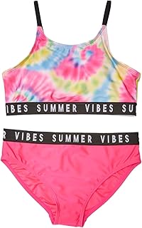 بيكيني للبنات من قماش مرن مطبوع من ال سي وايكيكي