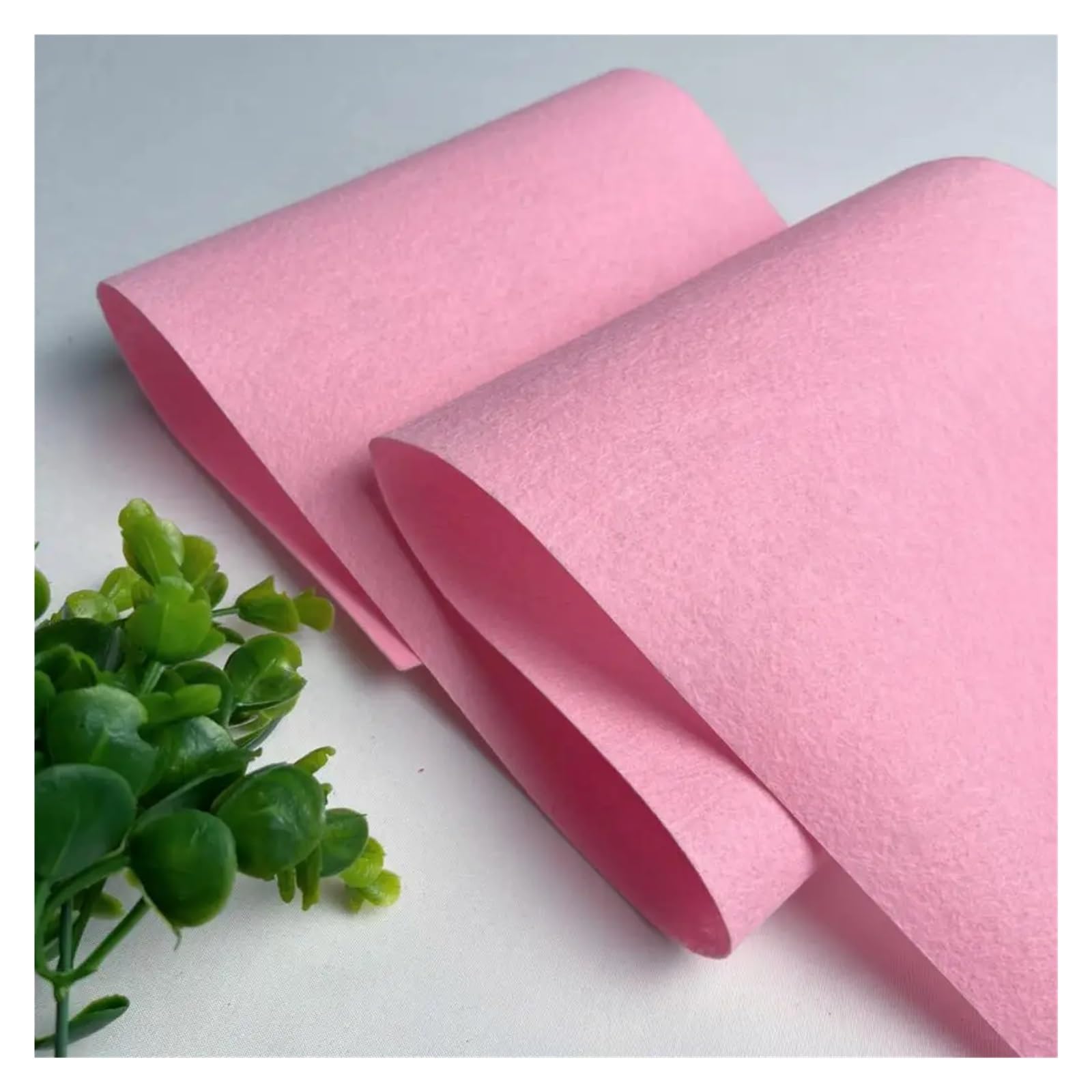 Feutrine Feuille de feutrine rigide 1/2/3 mètre, couleurs assorties, épaisse, idéale for vos projets couture et loisirs créatifs(Macaroon pink,200 x 85cm 1pc)