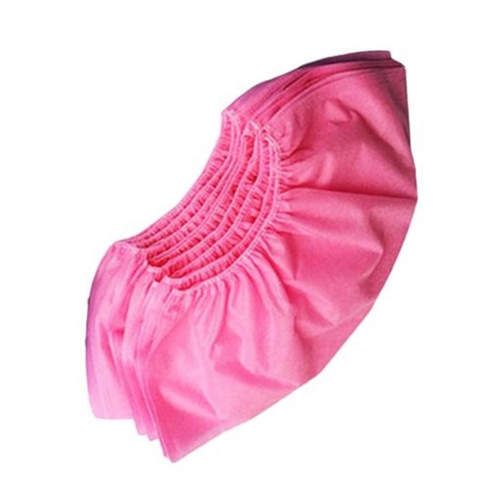 Copriscarpe Copriscarpe antiscivolo da 50/100 pezzi Copripiedi for uso domestico in tessuto non for adulti(Pink,100pcs)