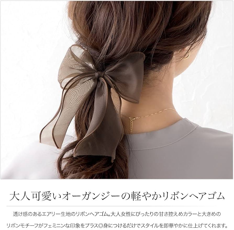 新作★⭐︎ヘアゴム355大きめストーンのキラキラ高級リボンヘアゴムクリア色贅沢 新作ヘアゴム355大きめストーンのキラキラ高級リボンヘアゴム