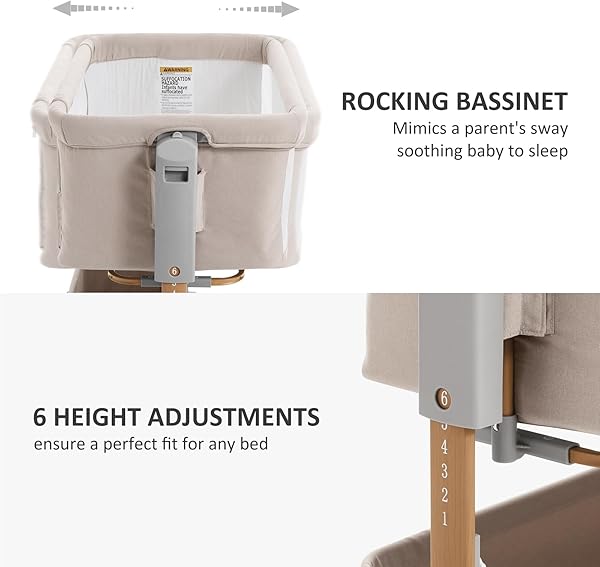 3-in-1 Baby Bassinet with Rocking Motion 3