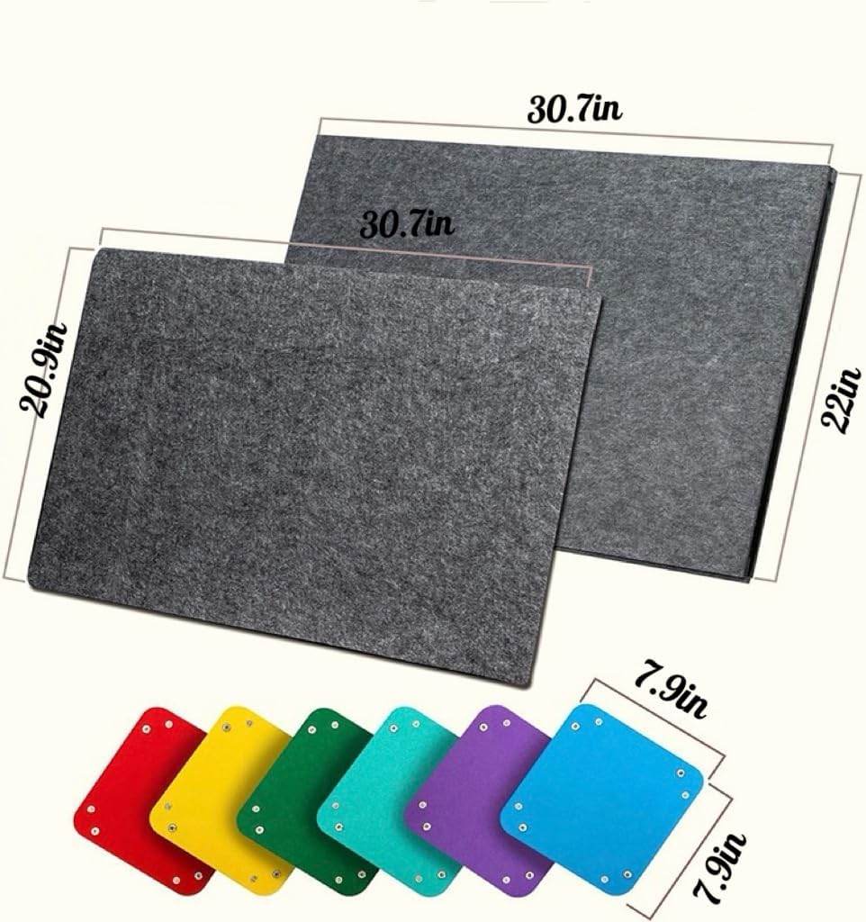 Foldable Puzzle Board with 6 Sorting Trays | Felt Surface & Adjustable Angles | 30.7 x 22 Inch Portable Puzzle Mat for 1000-Piece Puzzles