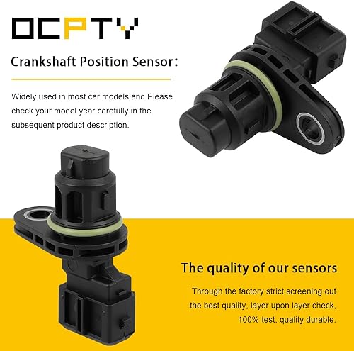 Miniatura 90 de OCPTY Sensor de posición del cigüeñal del motor (CPS) se adapta a 2006-2014 para Hyundai Sonata, 2010-2013 para Hyundai Tucson, 2010-2013 para Kia