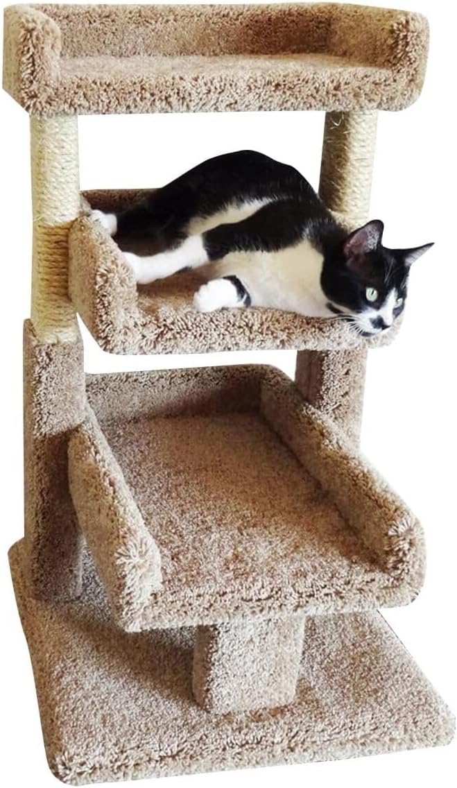 Reaowazo Brown Large Kitty Cat Tree Perch