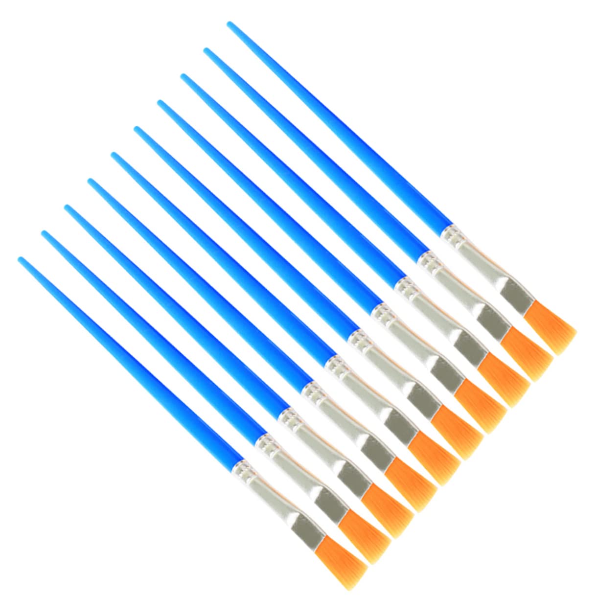 Set Pennelli per Pittura 100 Pezzi in Nylon e Plastica Pennelli Leggeri per Pittura a Olio e Arte Artigianale su Tela e Acquerello