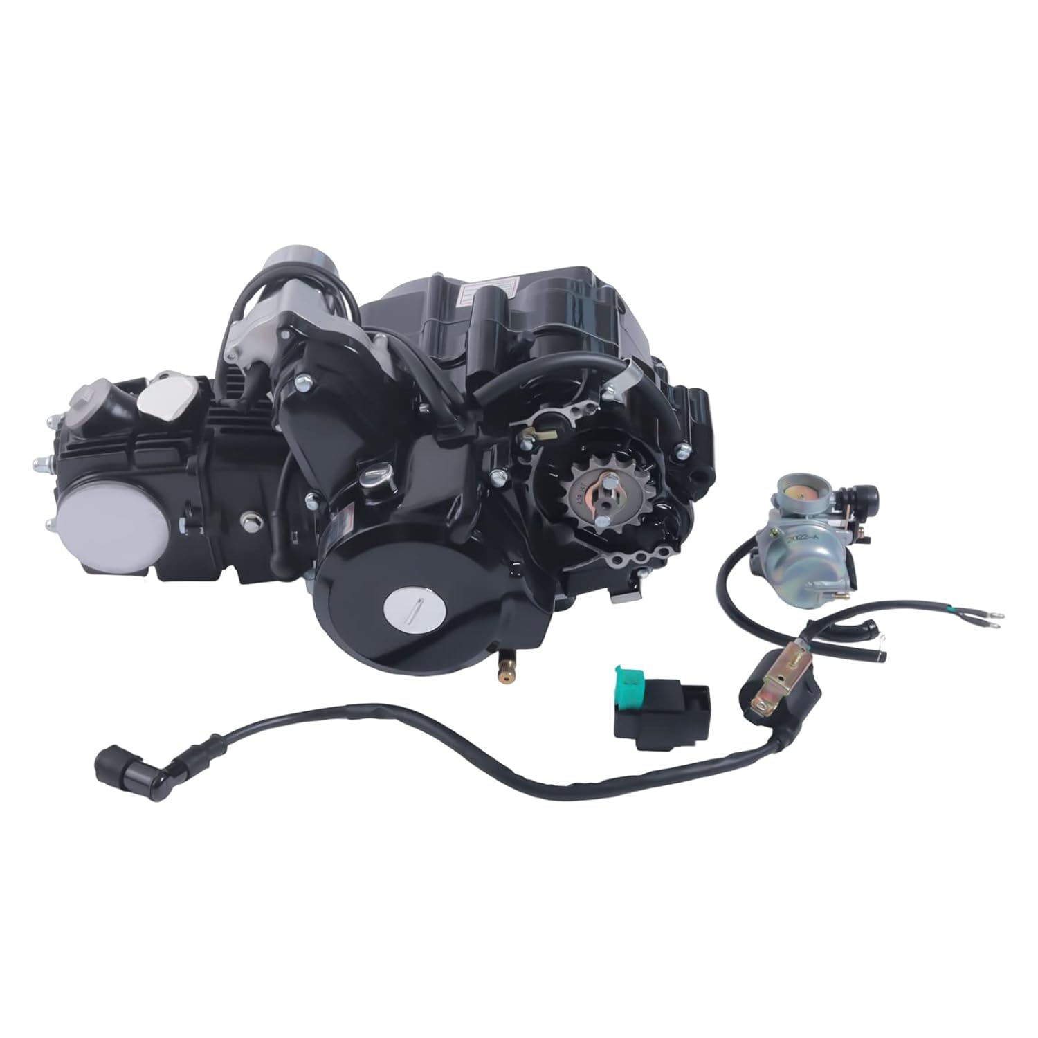 110CC Engine Motor ATV Pit Dirt Bike Engine Motor 4 Speed Motor Set, 3 Forward Gear & 1 Reverse, Kick Start ForHonda CRF50 CRF70 XR50 XR70 Z50 Z50R CT70