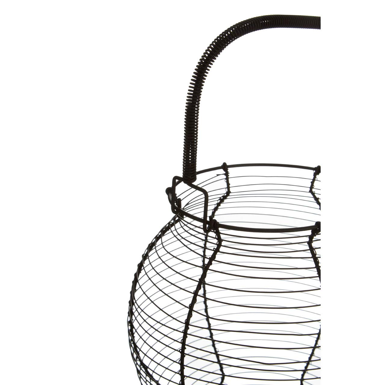 Premier Housewares - Cestino portauova in fil di ferro., Filo di ferro., Nero, H33 x W21 x D31cm