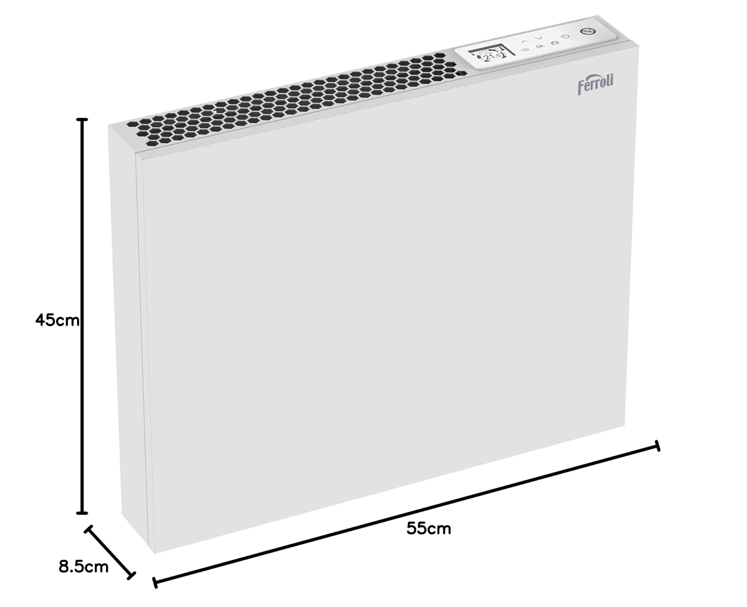 FERROLI,Napoli,Radiador eléctrico seco INVERTER SMART,hasta 8m2,600W,20G000069