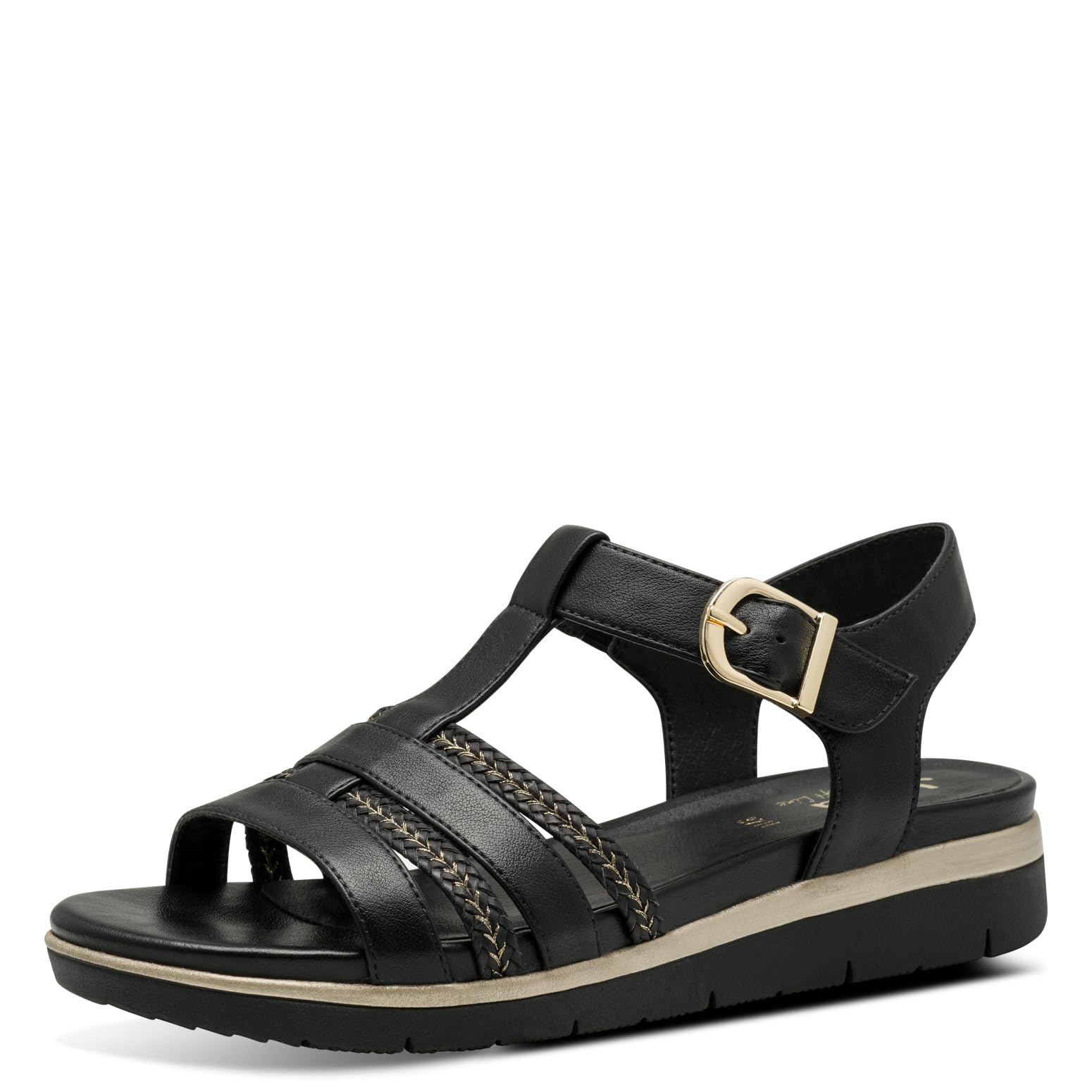 Jana Damen Sandalen flach mit Klettverschluss Vegan