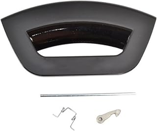 SPARES2GO Black Door Handle Futura Lever Latch Kit for Hotpoint Washing Machines
