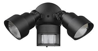 Acclaim Lighting 24 Lumen Flood Lights 2-Light Matte Black Motion Activated Outdoor Integrated LED Light Fixture LFL2BKM
