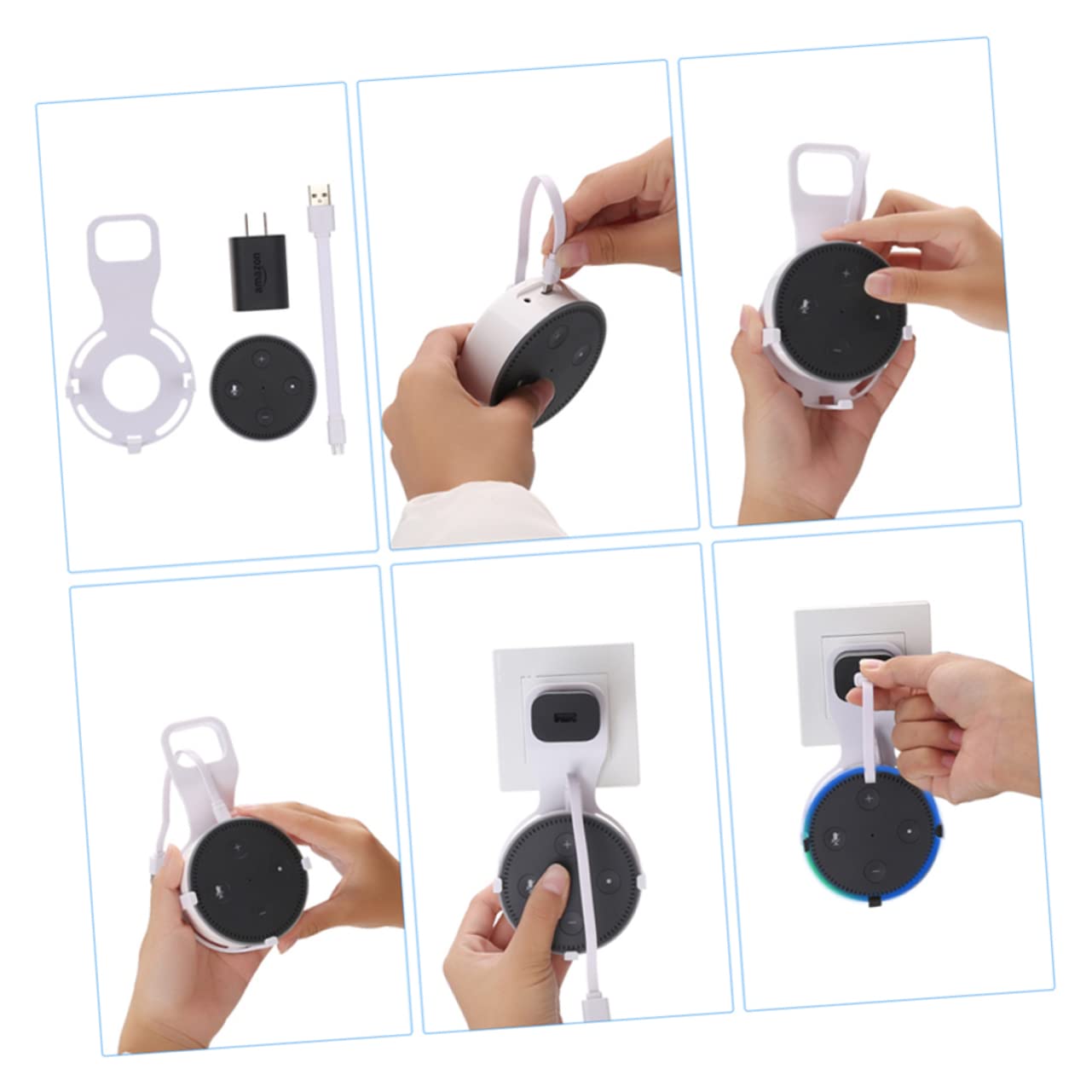 jojofuny 2pcs Speaker Stand Holder for Wall Mount Stand Acrylic Stable and Durable