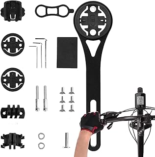 JINGAN Bicycle Code Table Bracket,Durable Handlebar Extender Aluminium Alloy Lightweight - Handlebar Stem Holder for Road Bikes Integrated Handlebar, Bicycle out Front Mount