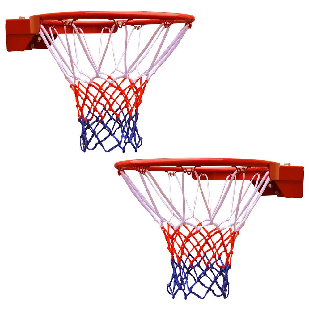 THUNDERBAY Reinforced Heavy Duty Breakaway Wall Mounted Basketball Rim,18 inch Double Spring Flex Standard Rim