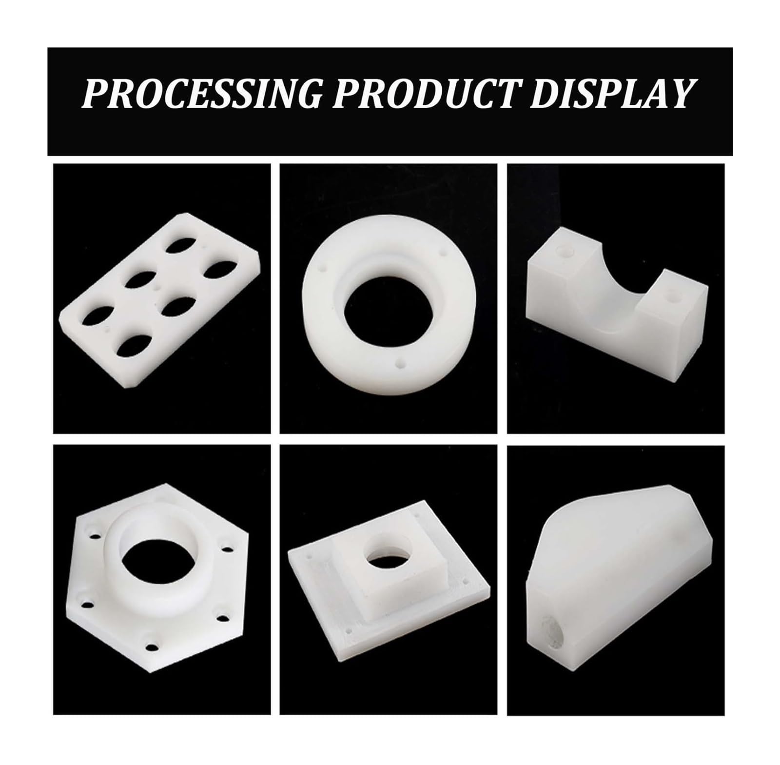 Hoja de nailon blanco, 1 metro x 35mm, 2-10mm, mecanizado, construcción de modelos DIY(6mm)
