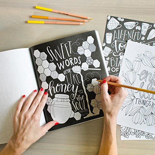 Chalk It Up To Grace: A Chalkboard Coloring Book of Removable Wall Art Prints, Perfect With Colored Pencils and Markers (Inspirational Coloring, Journaling and Creative Lettering)