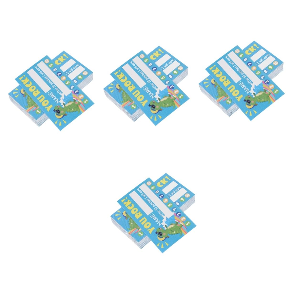 SHINEOFI 1000piezas Tarjetas De Recompensa Para De Tarjetas Perforadas Motivadoras Para Aula Comportamiento y Fomento Diseño Para Profesores y