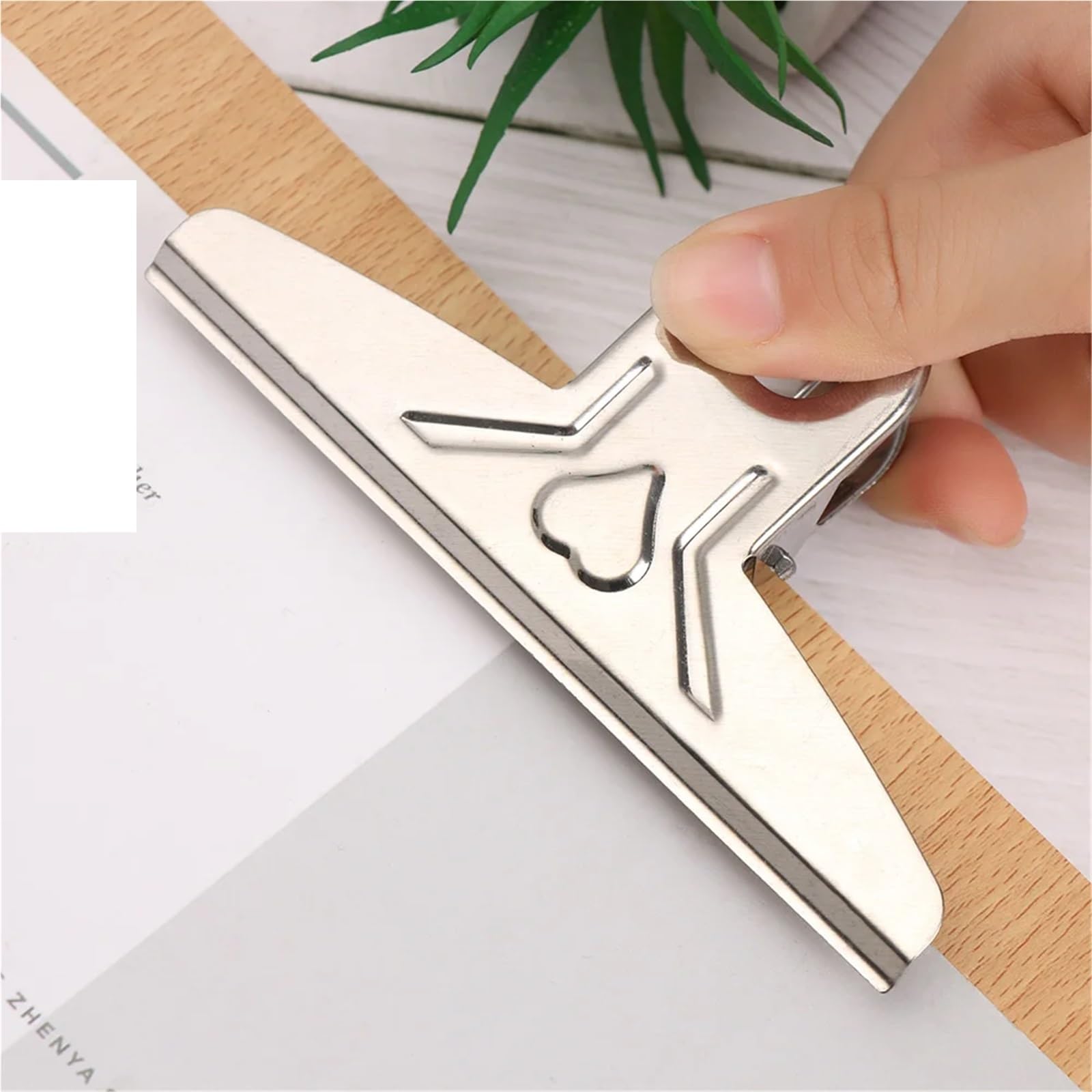 3 pezzi di fogli for appunti in legno, cartelle multifunzionali for con clip in, for appendere, articoli for ufficio per Scuola, Ufficio(A4)
