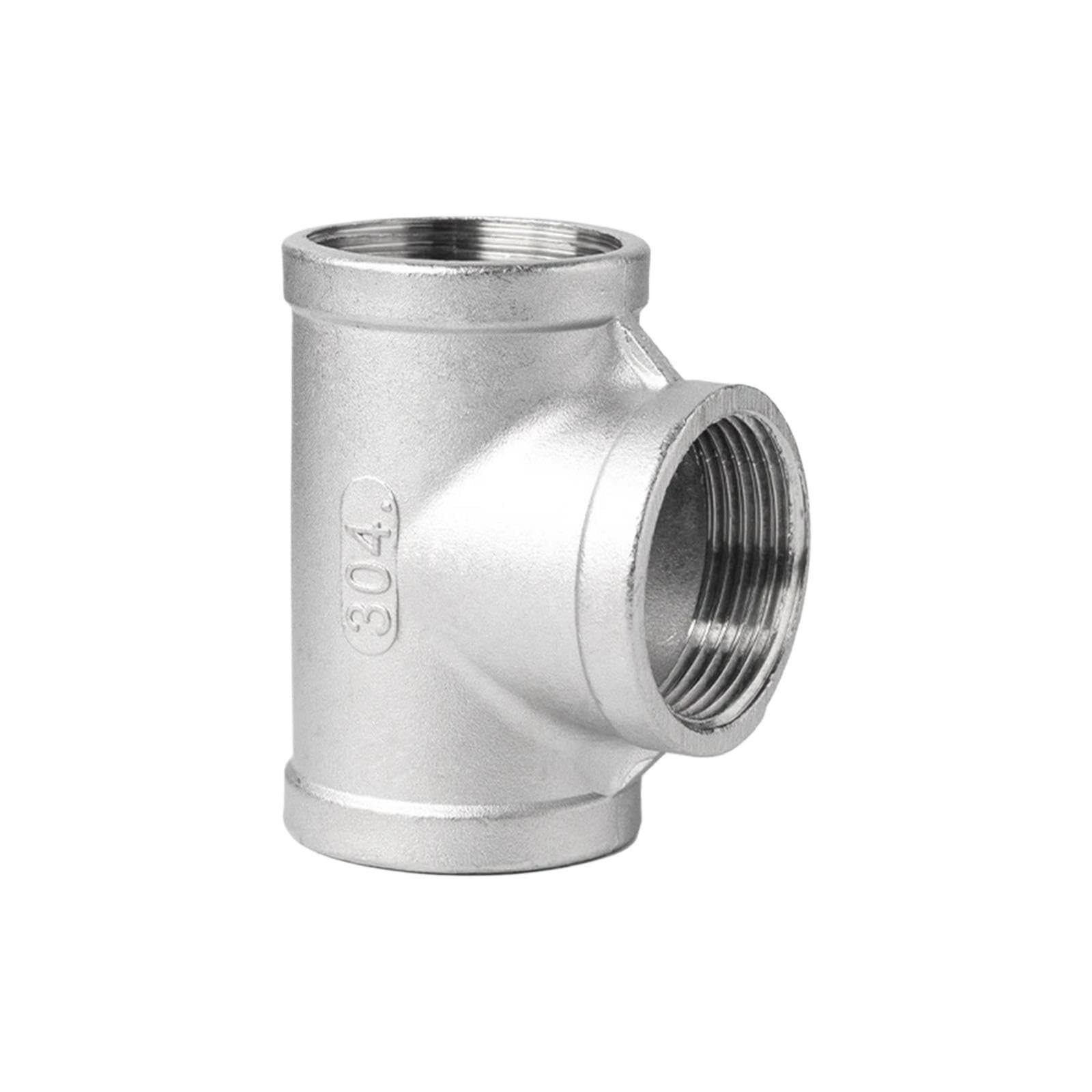 Tee NPT Inox 304 Maschio/Femmina 1/8-2 Pollici