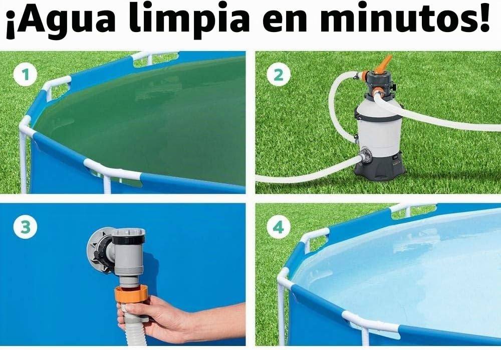 Bestway 58515 - Depuradora de Arena 2,006 m3/h Conexión 32 mm