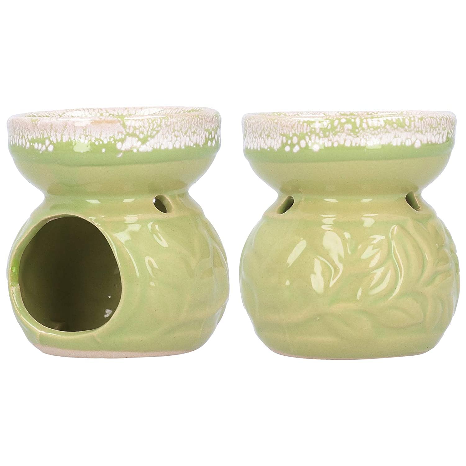NOBRIM Aromatherapie-Lampe Wachs- und Öl-Keramik-Aromabrenner Aromakerze Keramikofen Dekoration Ätherischer Ölbrenner für Home Office Housewarminggeschenk für Wohnzimmer Studie
