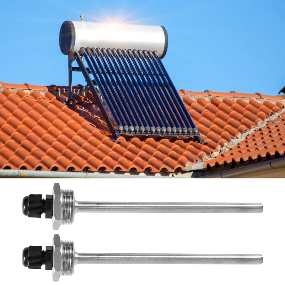 2er-Set Tauchhülsen 150mm – G3/4 Zoll, Edelstahl, 6x8mm Für Temperatursensoren