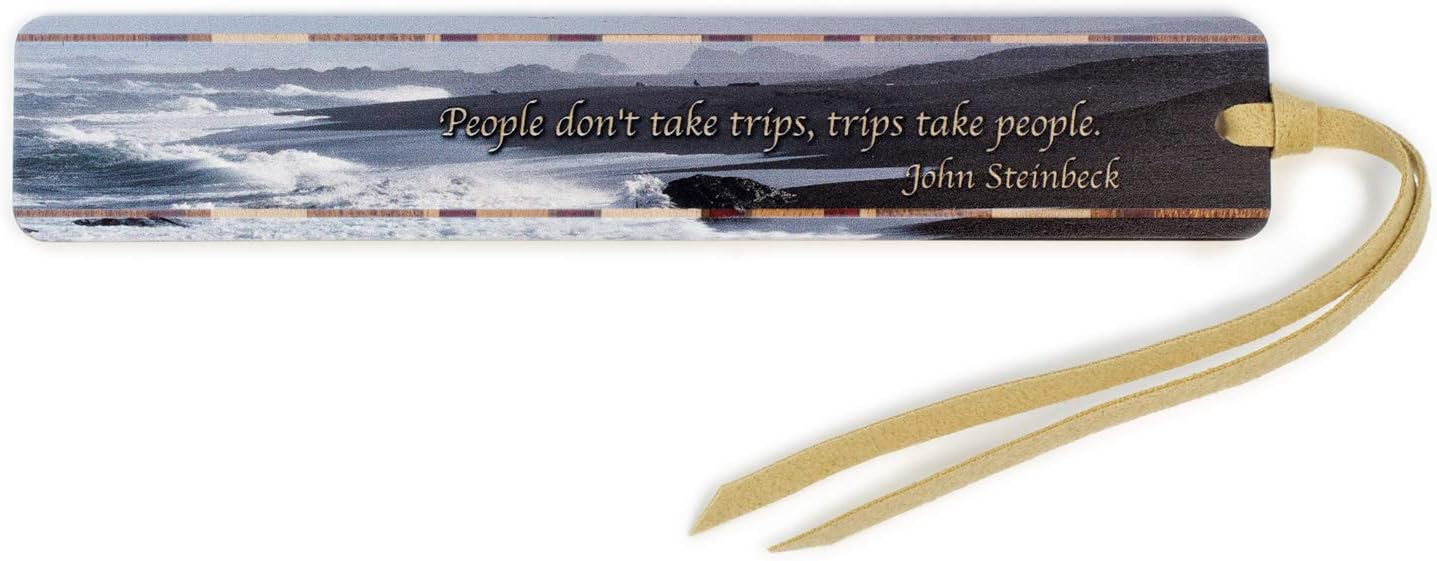 Personalized Engraved Wooden Bookmark – Working Together is Success Inspirational Quote | Made in USA - Also Available Without Personalization