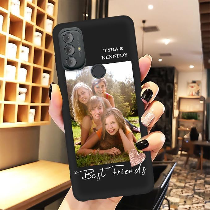 Miniatura 7 de Funda de teléfono con foto personalizada para Motorola Moto G Play 2023 con nombre de logotipo y texto personalizado, la mejor funda delgada y suave