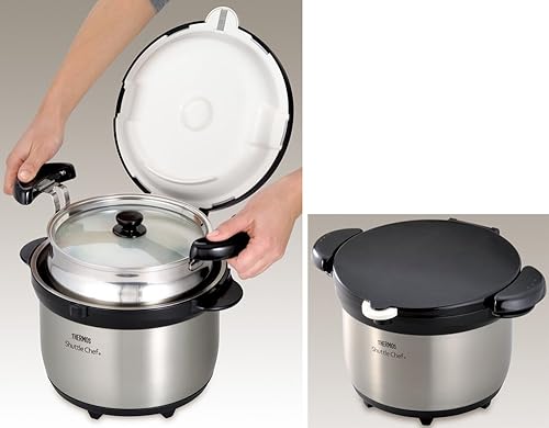 Miniatura 3 de Thermos KBG-3000 CS - Cocina aislada al vacío, Shuttle Chef, 7.1 gal (3.0 L) (3 a 5 personas) de acero inoxidable transparente