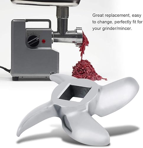 Miniatura 3 de Cuchilla para picadora de carne, cuchillas afiladas de acero inoxidable en forma de cruz para picadoras (12 #), piezas de picadora de carne