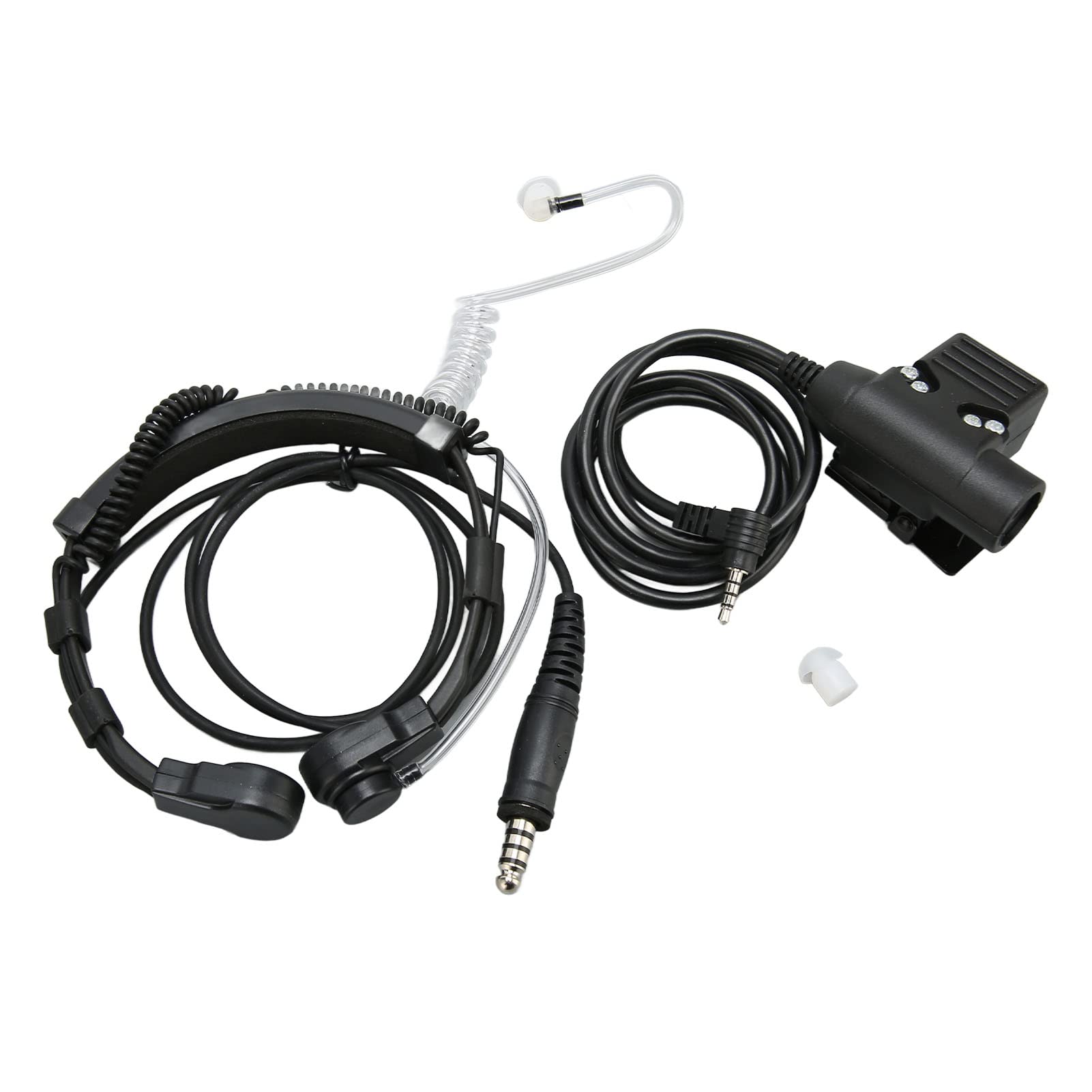 U94 PTT and Throat Control Headset, PTT and Headset Adapter Reliable High Sensitivity for VX 1R for FT 50 for TSP 2100