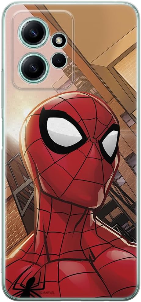 ERT GROUP Mobile Phone case for Xiaomi REDMI Note 12 4G Original and Officially Licensed Marvel Pattern Spider Man 003 optimally adapted to The Shape of The Mobile Phone, case Made of TPU