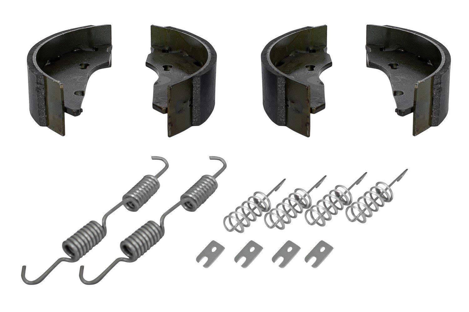 KAMPOL Automotive Mâchoires de Frein 160x35 pour AL-KO, Freinage Sûr et Efficace | Kit Complet de Remplacement pour Un Essieu avec Ressorts et Rondelles pour Tambour 160 mm