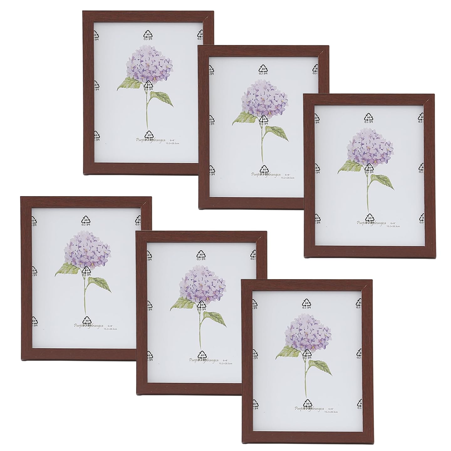 Kuber Industries Photo Frame For Home D?cor|Use Horizontal & Vertical|Crystal Clear Glass|Perfect For Home, Office And Shop "16.7x21.8CM"-Pack of 6 (Brown) (B0CN2PKLXS) Amazon Price History, Amazon Price Tracker