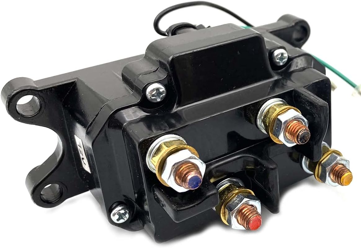 DEVMO ATV UTV Winch Contactor Solenoid 12V Solenoid Relay Contactor Winch Switch 2875714/63070 / 62135/74900,Compatible with Ramsey, Warn, Superwinch Champion 2500 3000 3500 4500 lb