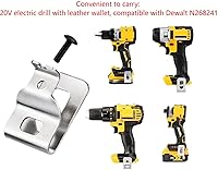 Vista 3 de 5 clips de cinturón para D-ewalt, clip de repuesto de acero inoxidable 304 premium, con tornillos, para D-ewalt DCD7771 compatible con herramientas