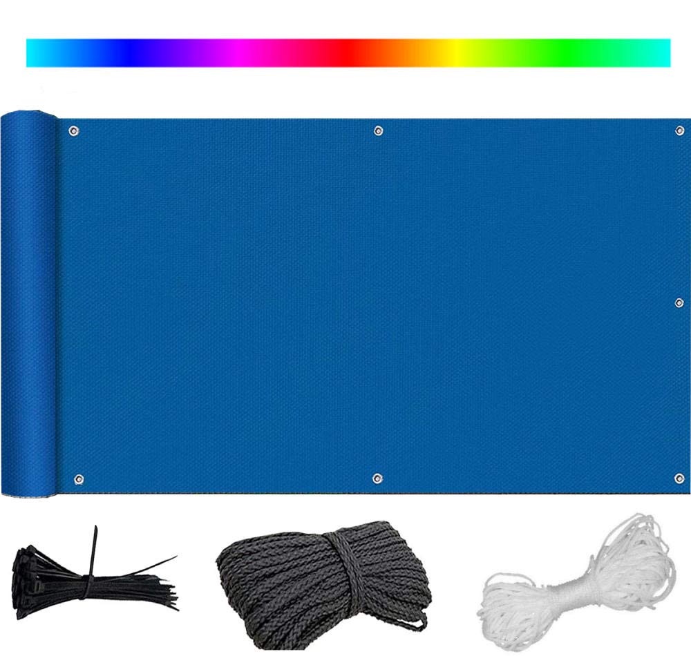 Bâche de clôture occultante et imperméable pour jardin bleu