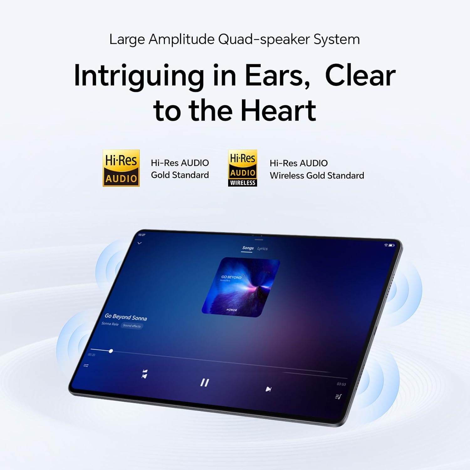 HONOR Pad X8a Tablet 4 GB 128 GB, schermo intero 11 pollici, 90 Hz, Snapdragon 680, 4 altoparlanti, batteria 8300 mAh, custodia in metallo, Android 14, WiFi, grigio