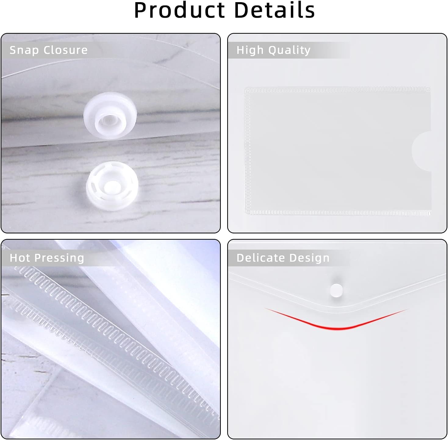 Cartellina A L - Poli T Plus - PP - 30 X 42 Cm - Trasparente Liscio - Foto 7